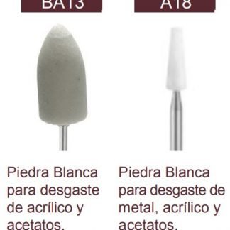 Abrasivo piedra BLANCA en PUNTA y TRIMMER