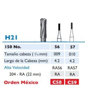 Fresa de Carburo de FISURA contrangulo
