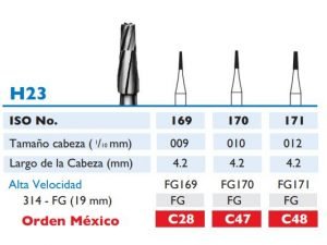 Fresa de Carburo de FISURA alta velocidad