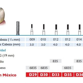 835 Fresa de Diamante de CILINDRICA PLANA alta velocidad