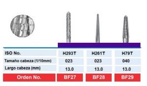 Fresones de Carburo de Tungsteno FINO ESPIRAL TITANIO MORADO TEMOK